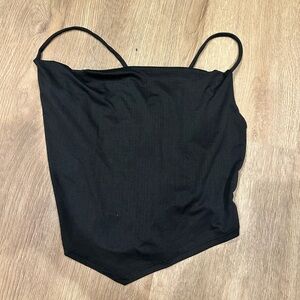 Black Women's Camisole scarf style Top